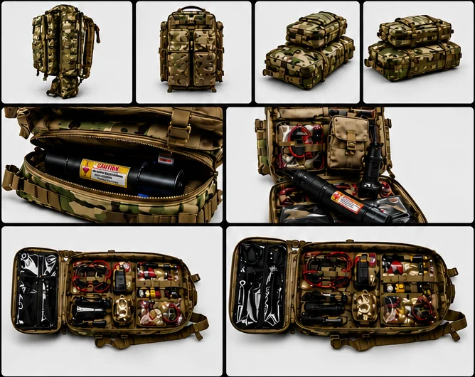 Galería del Tactical Bomb Tech Kit: vistas exterior e interior