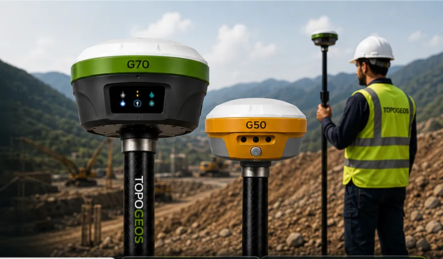 Levantamiento topográfico con receptor GNSS en campo